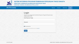 
                            11. Login - PP-PTS Online