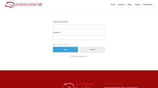 
                            10. Login - Predictive Brain Lab