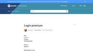 
                            11. Login premium - The Spotify Community