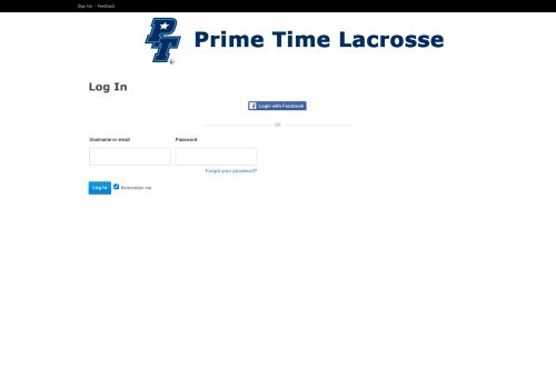 
                            11. Login : Prime Time Lacrosse