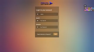 
                            2. Login || Principal software