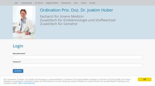 
                            8. Login (Priv.-Doz. Dr. Joakim Huber - Facharzt für Innere Medizin ...