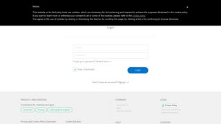 
                            5. Login - Privacy & Cookie Policy Generator | iubenda