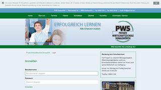 
                            12. Login - Private Wirtschaftsschule Donauwörth - PWS