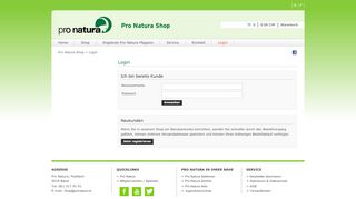 
                            4. Login - Pro Natura Shop