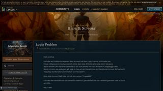 
                            4. Login Problem - EUW boards - League of Legends