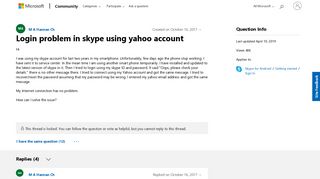 
                            8. Login problem in skype using yahoo account - Microsoft Community