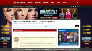 
                            8. Login problem med minSU /Digital Signatur - Daily Rush > Debat ...