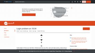 
                            3. Login problem on 18.04 - Ask Ubuntu