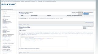 
                            2. Login Problem - PHP Forum - SelfPHP