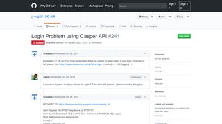 
                            3. Login Problem using Casper API · Issue #241 · mgp25/SC-API · GitHub