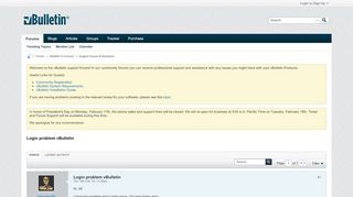 
                            1. Login problem vBulletin - vBulletin Community Forum