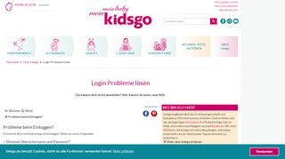 
                            6. Login Probleme bei kidsgo lösen - so geht´s | kidsgo