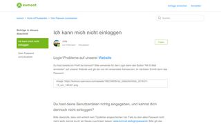 
                            6. Login Probleme – komoot Feedback & Hilfe