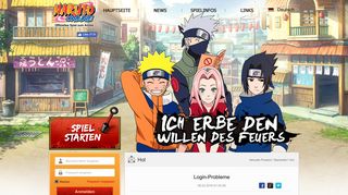 
                            1. Login-Probleme - Naruto Online - Oasis Games