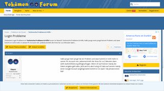 
                            5. Login Probleme - Pokémon Go Forum