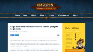 
                            11. Login-Probleme über Facebook bei Shakes & Fidget? Es gibt Hilfe ...