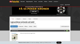 
                            9. Login-problemer på danske spil mobil - PokerNet