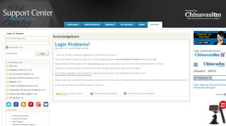 
                            4. Login Problems? - Chinavasion