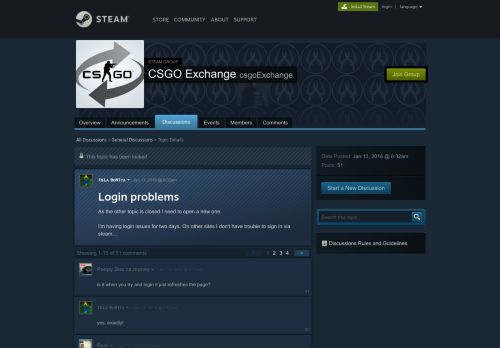 
                            3. Login problems :: CSGO Exchange - Steam Community