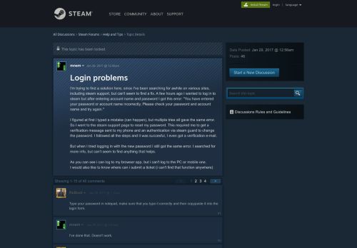 
                            11. Login problems :: Help and Tips - Steam Community