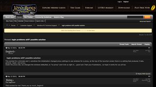 
                            3. login problems still? possible solution - LotRO