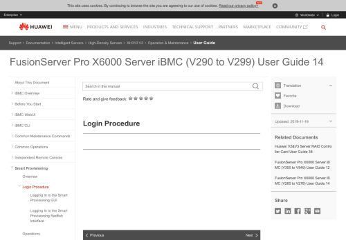 
                            10. Login Procedure - X6000 Server Node iBMC (V290 to ...
