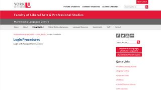 
                            10. Login Procedures | Faculty of Liberal Arts & Professional Studies