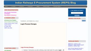 
                            5. Login Process Changes - (IREPS) Blog