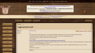 
                            2. Login process in jsf (JSF forum at Coderanch)