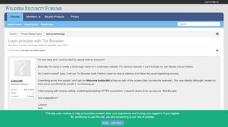 
                            9. Login process with Tor Browser | Wilders Security Forums