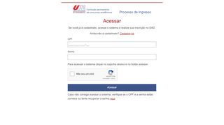 
                            1. Login - Processo de Ingresso