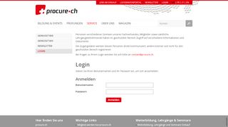 
                            1. Login – procure.ch