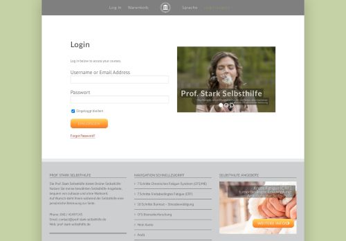 
                            8. Login | Prof. Stark Selbsthilfe