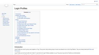 
                            5. Login Profiles - Frog Knowledge Base