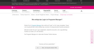 
                            9. Login Programm Manager | Telekom Hilfe