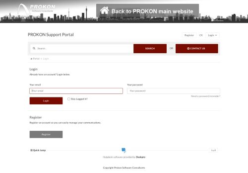 
                            9. Login - PROKON Support Portal