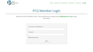 
                            7. Login : Proton Collaborative Group