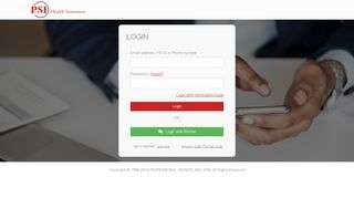 
                            8. Login - PSI Health Insurance