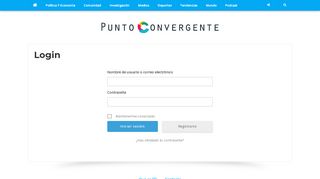 
                            9. Login – Punto Convergente