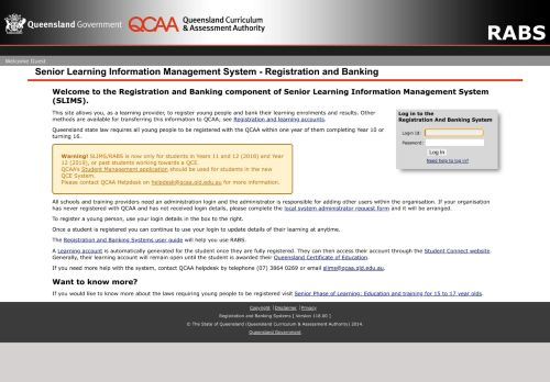 
                            7. Login | QCAA Registration and banking system