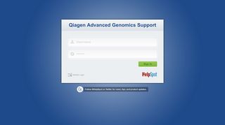 
                            6. Login : Qiagen Advanced Genomics Support