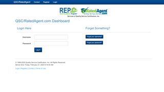 
                            11. Login - QSC/RatedAgent.com Dashboard