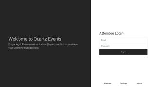 
                            8. Login - Quartz Events