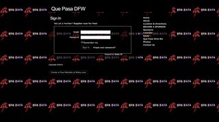 
                            2. Login - Que Pasa DFW