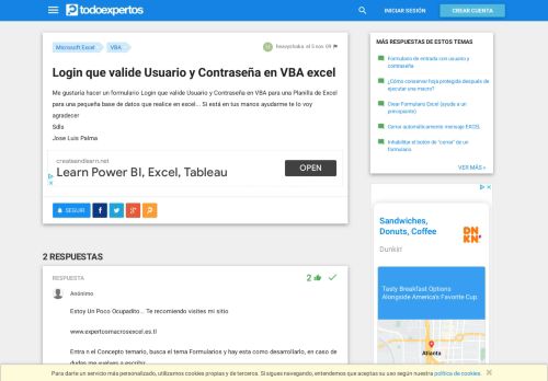 
                            1. Login que valide Usuario y Contraseña en VBA excel - Microsoft ...
