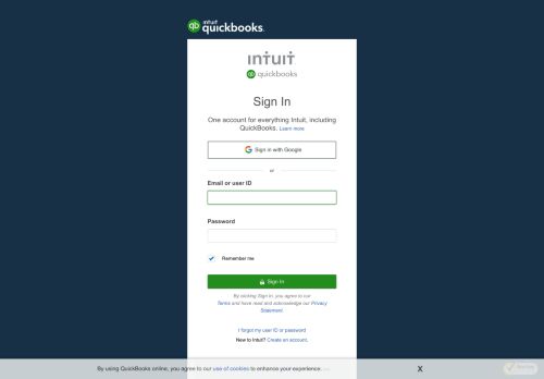
                            10. Login - QuickBooks Online - Intuit