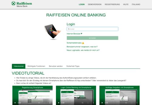 
                            11. Login - raiffeisen online banking