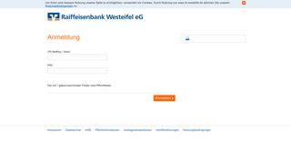 
                            3. Login - Raiffeisenbank Westeifel eG