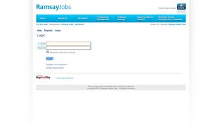 
                            13. Login - Ramsay Jobs - Job Search - BigRedSky